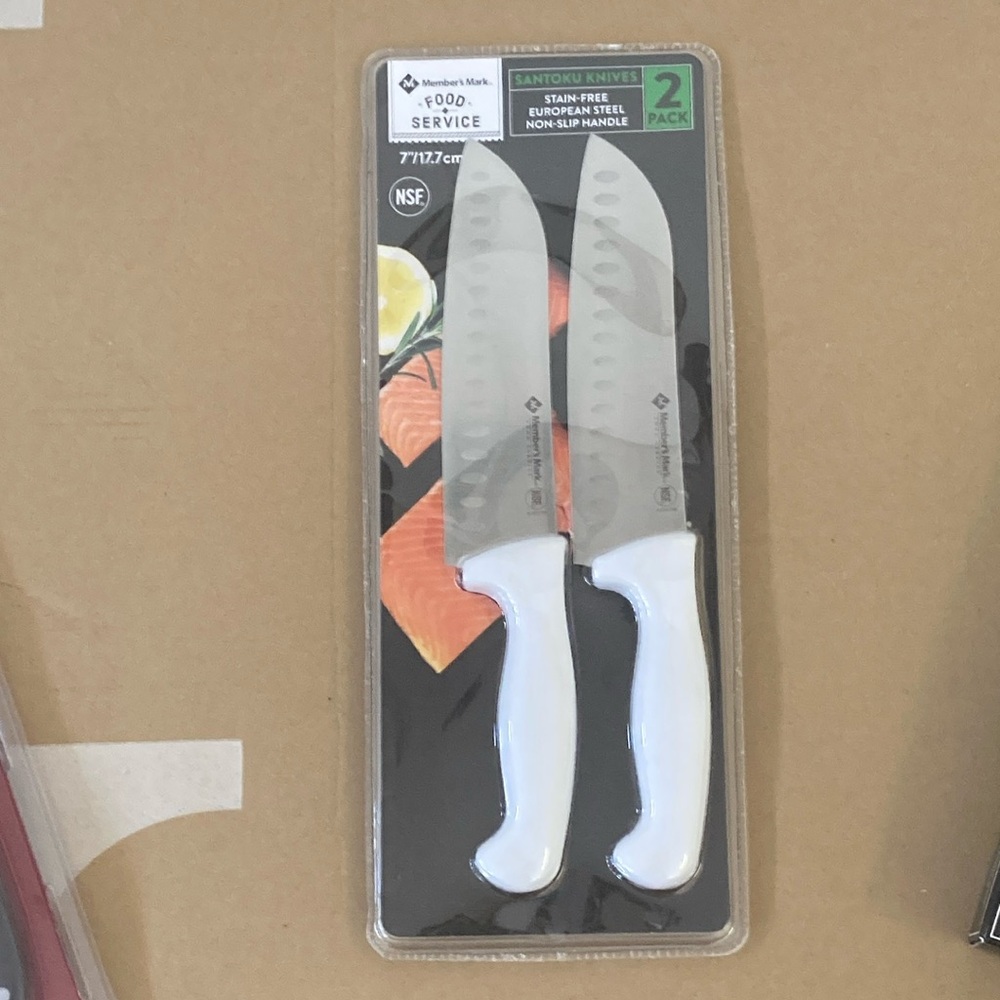 Newark Mark White Santoku Knives Set